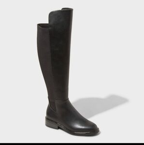 a new day Over the Knee Black Boots